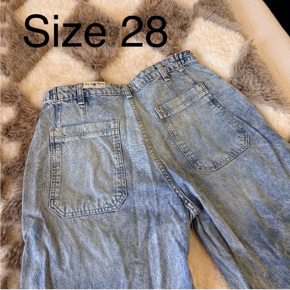 Free People We The Free Palmer Cuffed Jeans, La La Land. - Picture 13 of 13